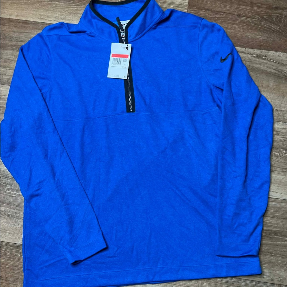 Nike Golf Victory Mens DRI-FIT 1/2 Zip Lightweight Fleece Top DJ5474-480 L  Blue